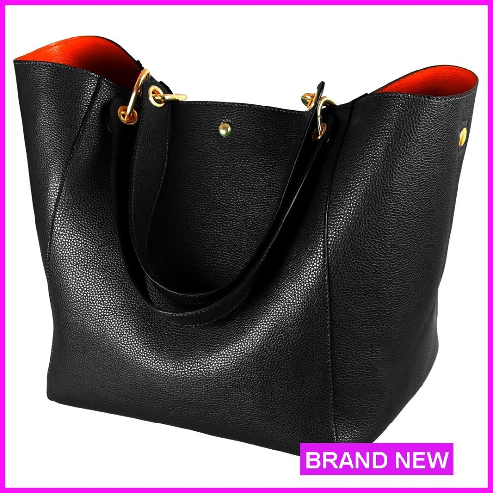 Large Work Tote Bag Vegan Leather Crossbody Purse Travel Designer Handbag